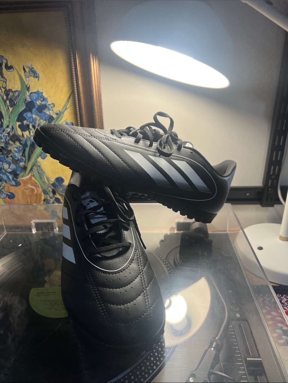 adidas Men’s Black and White Turf Soccer Shoes NWOT